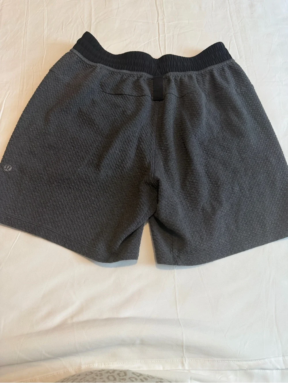 lululemon athletica Men's Charcoal Gray Knit Drawstring Shorts